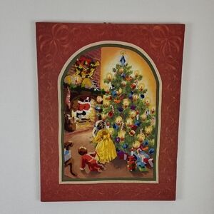 Complete Vtg Sunset Stitchery Christmas The Wonderment of Santa #2086